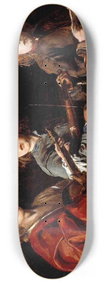 Antoine Le Nain - Three Young Musicians 8.25 inch art skate deck