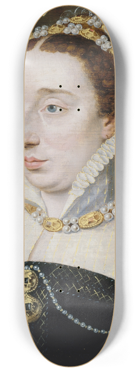 Franois Clouet - Portrait de Diane de France, duchesse dAngoulme (1538-1619), fille lgitime dHenri II 8.25 inch art skate deck