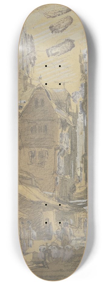 Anton Burger - Bendergasse in Frankfurt 8.25 inch art skate deck