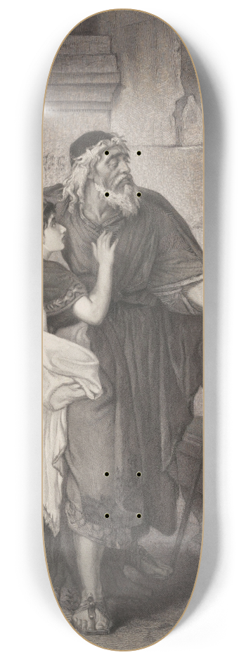 Franois De Meersman - Oedipus and Antigone 8.25 inch art skate deck