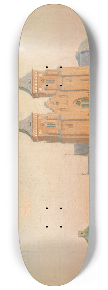 Anton Eduard Kieldrup - Roskilde Cathedral 8.25 inch art skate deck