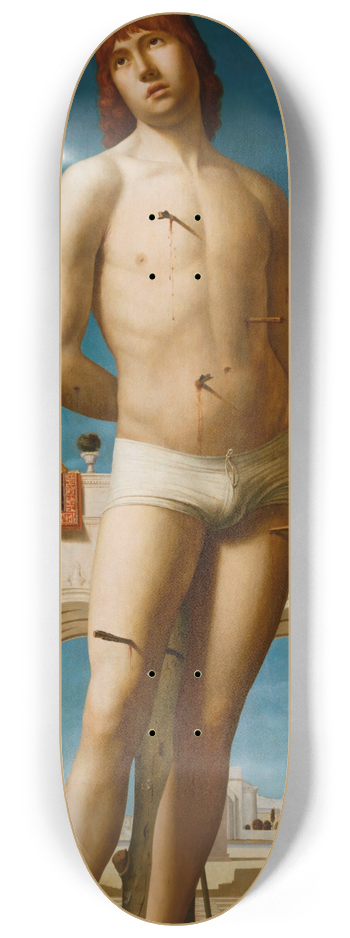Antonello da Messina - Saint Sebastian 8.25 inch art skate deck