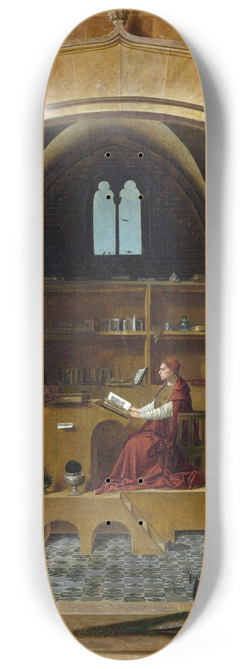 Antonello da Messina - St. Jerome in His Study 8.25 inch art skate deck