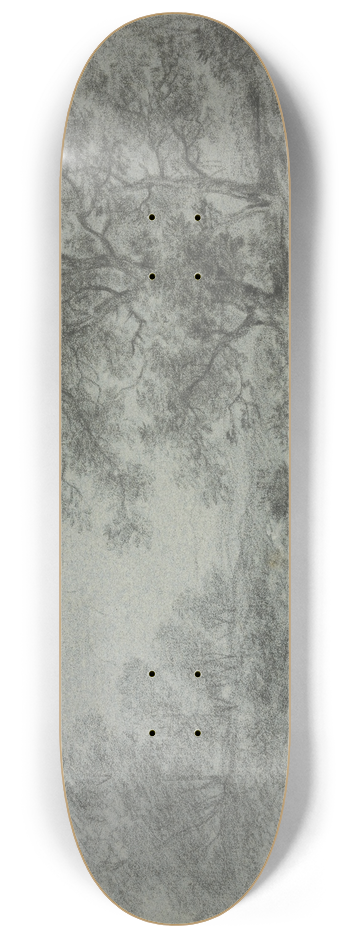 Antonie Waterloo - Tree section by the water 8.25 inch art skate deck