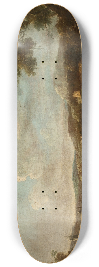 Antonio Diziani - Landscape with staffage 8.25 inch art skate deck