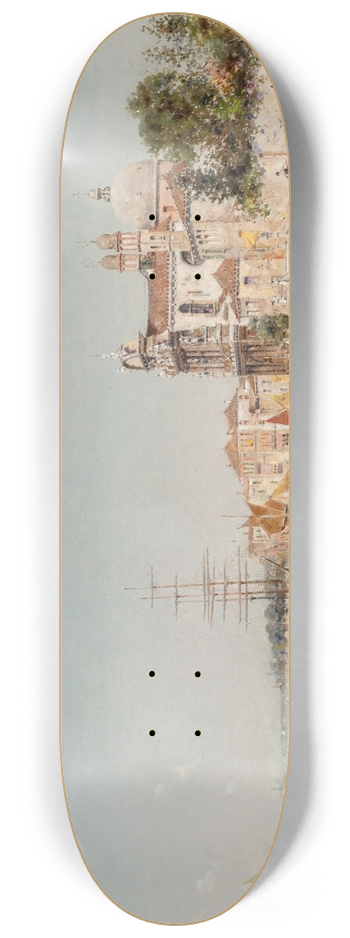 Antonio Mara de Reyna Manescau - A Venetian waterfront 8.25 inch art skate deck
