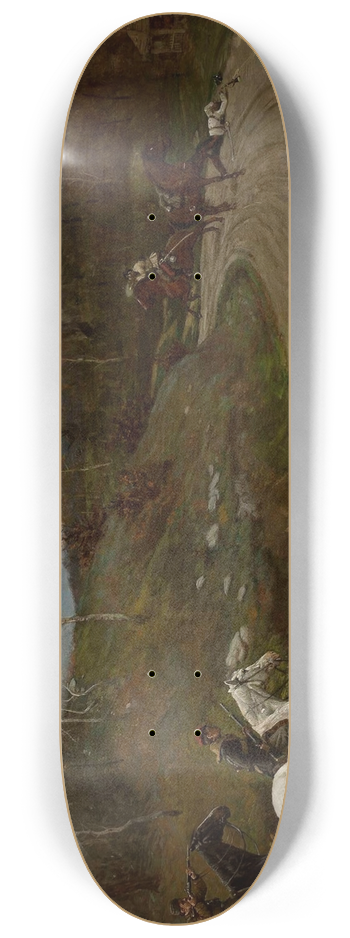 Antoni Piotrowski - Episode from the 1863 insurrection 8.25 inch art skate deck