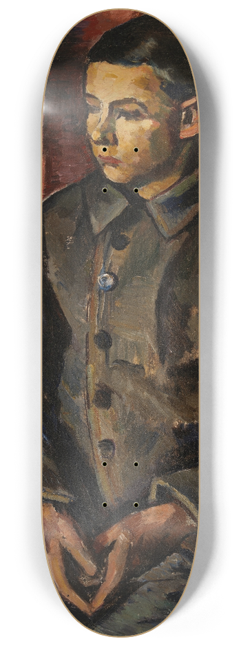 Anton Lindforss - Seated boy 8.25 inch art skate deck
