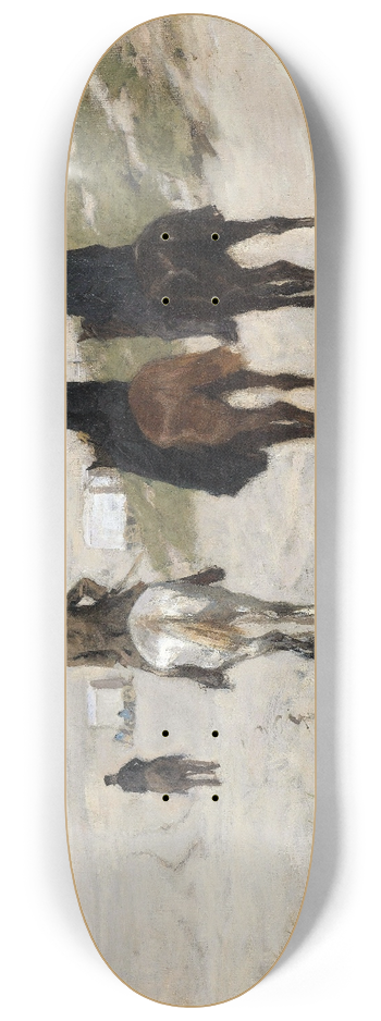 Anton Mauve - Morning Ride along the Beach 8.25 inch art skate deck
