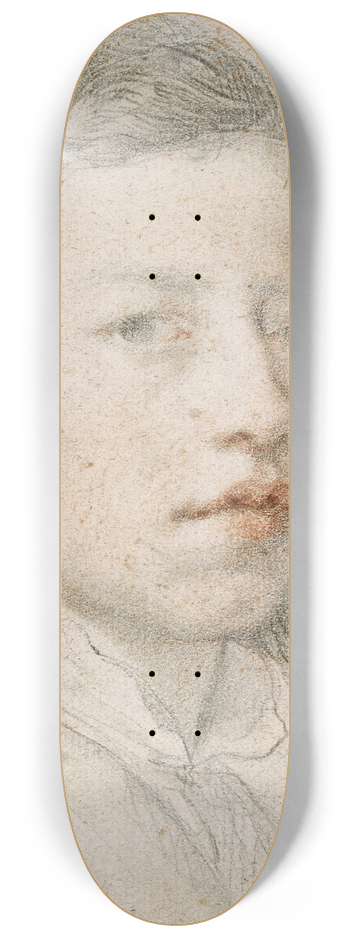Anton Raphael Mengs - Youthful Self-Portrait 8.25 inch art skate deck