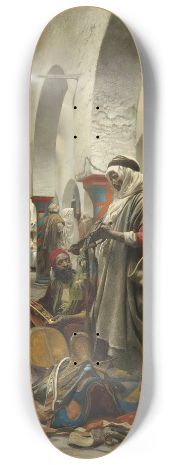 Anton Robert Leinweber - The Souk Des toffes, Tunis 8.25 inch art skate deck