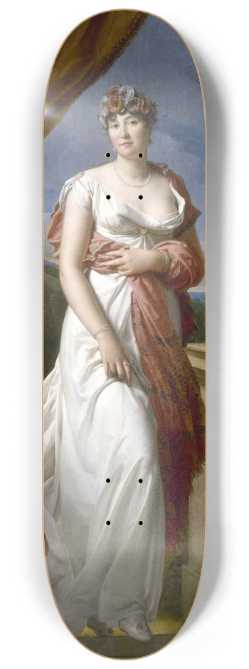 Franois Grard - Portrait Of Theresia Cabarrus (1773-1835), Wife Tallien, Then Princess Of Caraman-Chimay 8.25 inch art skate deck