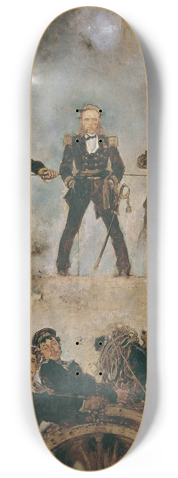 Anton Romako - Tegetthoff in der Seeschlacht bei Lissa I 8.25 inch art skate deck