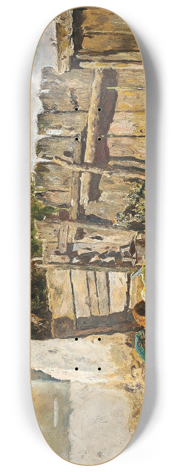 Anton Schrdl - A Rustic Garden 8.25 inch art skate deck