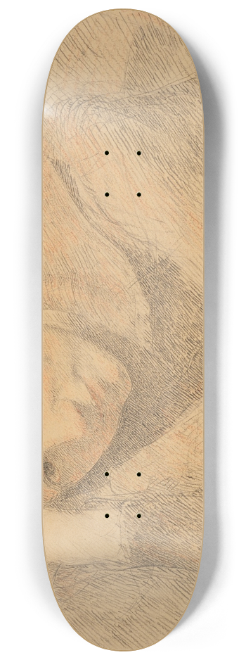 Franois Guiguet - Portrait of a Young Girl 8.25 inch art skate deck