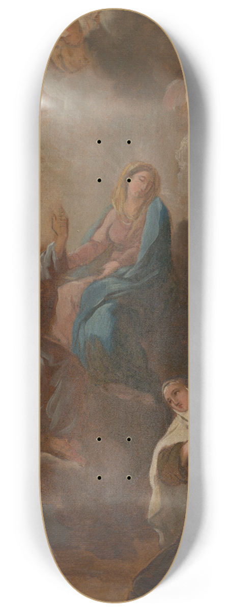 Franois-Guillaume Mnageot - The Virgin Placing St. Teresa of Avila Under the Protection of St. Joseph 8.25 inch art skate deck