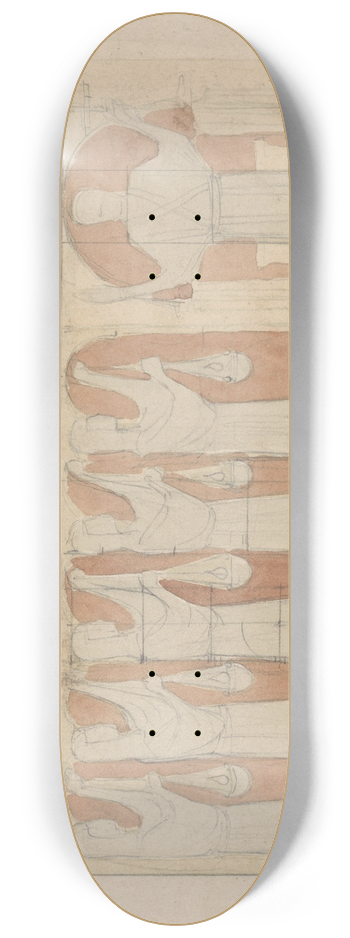 Antoon Derkinderen - De vijf wijze maagden 8.25 inch art skate deck