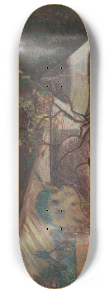 Arnold Peter Weisz-Kubnan - Lonely House 8.25 inch art skate deck