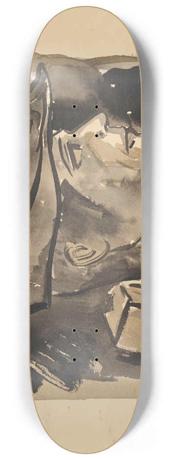 Arnold Peter Weisz-Kubnan - Man in a hat 8.25 inch art skate deck