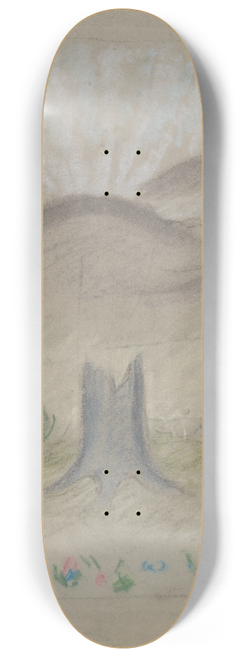Arnold Peter Weisz-Kubnan - Snowdrops in a Glade 8.25 inch art skate deck