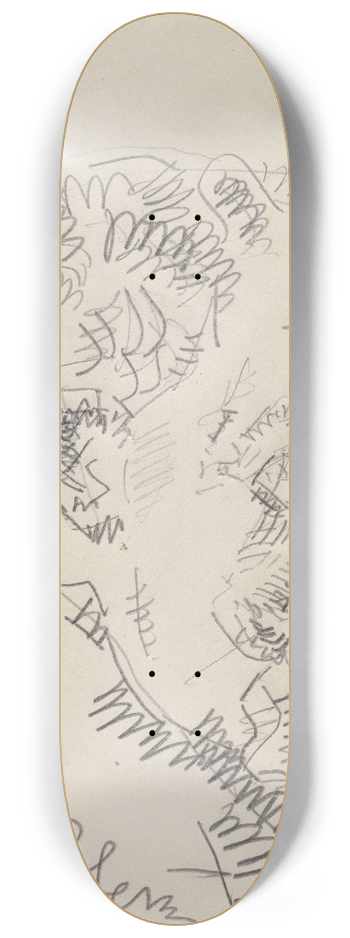 Arno Stern - The Painter James Ensor 8.25 inch art skate deck