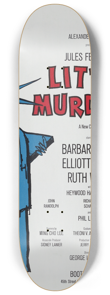 Artcraft Lithograph - Little Murders 8.25 inch art skate deck