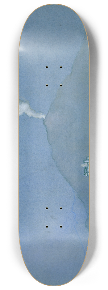 Arthur Bowen Davies - Landscape (Camaldoli) 8.25 inch art skate deck