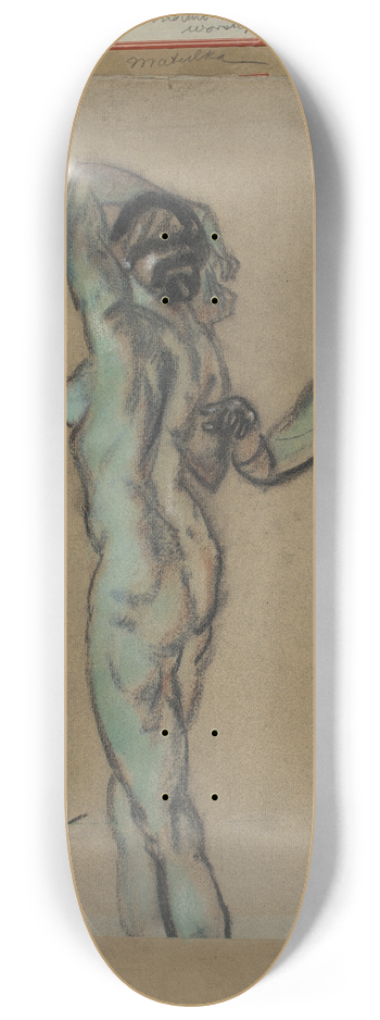 Arthur Bowen Davies - The Three Graces (East Indian Worship) 8.25 inch art skate deck