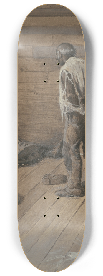 Arthur Burdett Frost - A Conjugal Difference 8.25 inch art skate deck