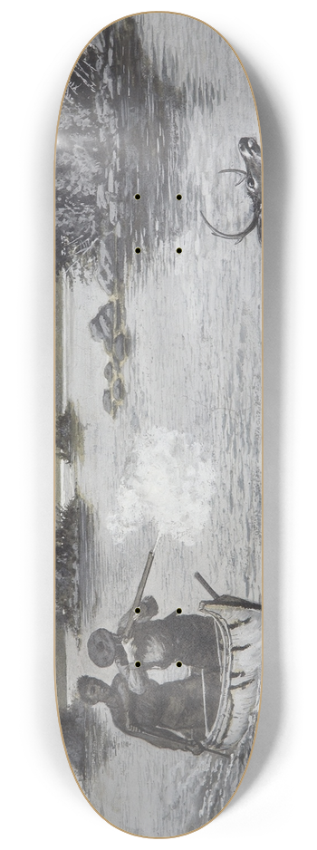 Arthur Burdett Frost - Watering the Deer 8.25 inch art skate deck