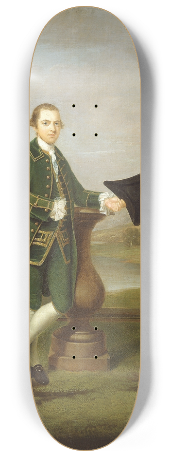 Arthur Devis - Portrait of a Man 8.25 inch art skate deck