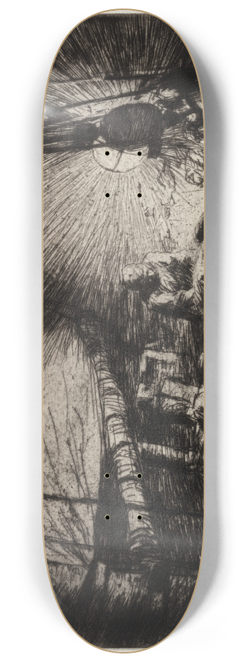 Arthur John Trevor Briscoe - Sorting Fish 8.25 inch art skate deck