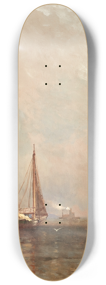 Arthur Quartley - On the Hudson 8.25 inch art skate deck