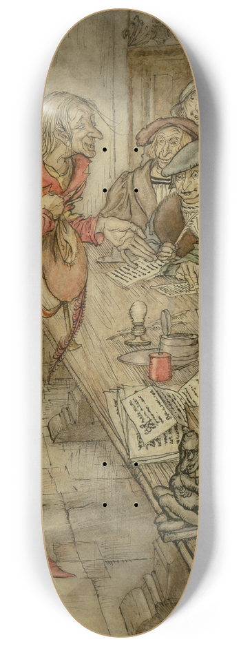 Arthur Rackham - In Did Come the Strangest Figure 8.25 inch art skate deck