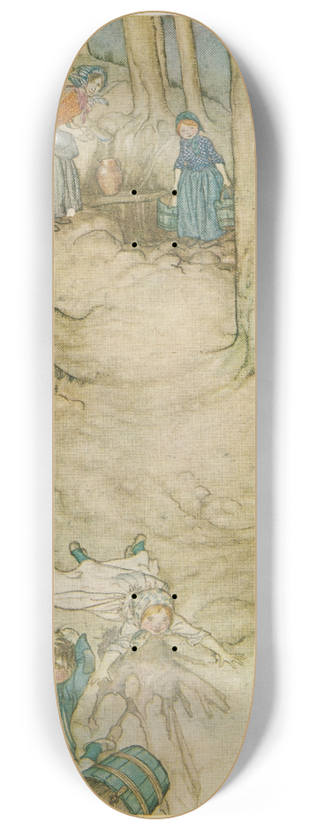 Arthur Rackham - Jack and Jill 8.25 inch art skate deck