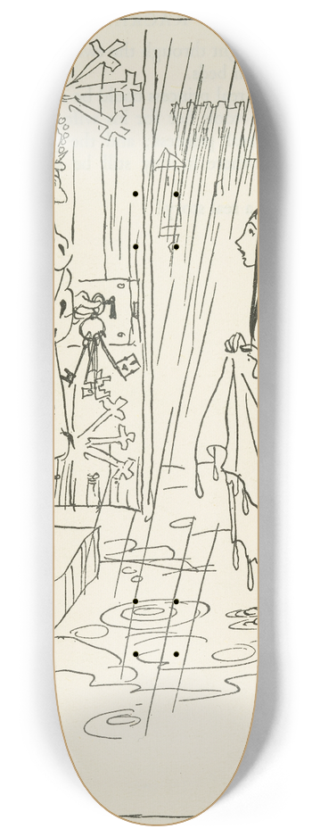 Arthur Rackham - The princess and the pea 8.25 inch art skate deck