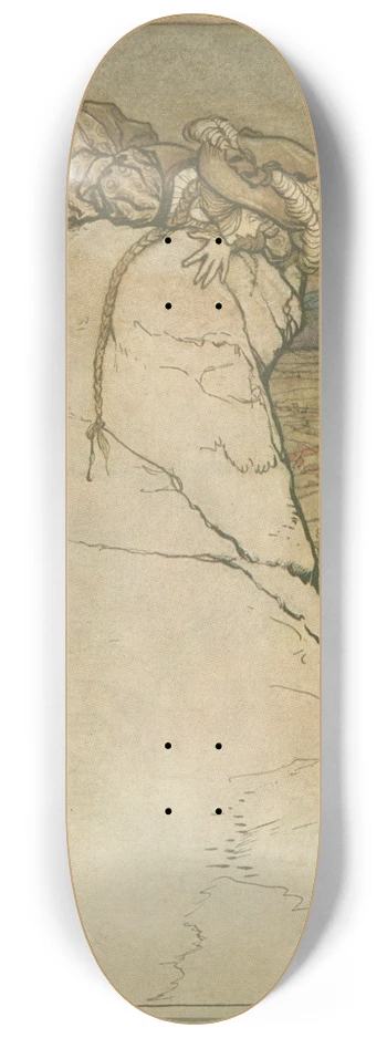 Arthur Rackham - What, indeed, could she do 8.25 inch art skate deck