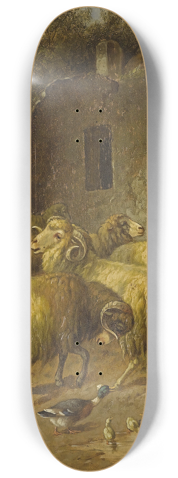 Arthur Trevethin Nowell - Rural Scene 8.25 inch art skate deck