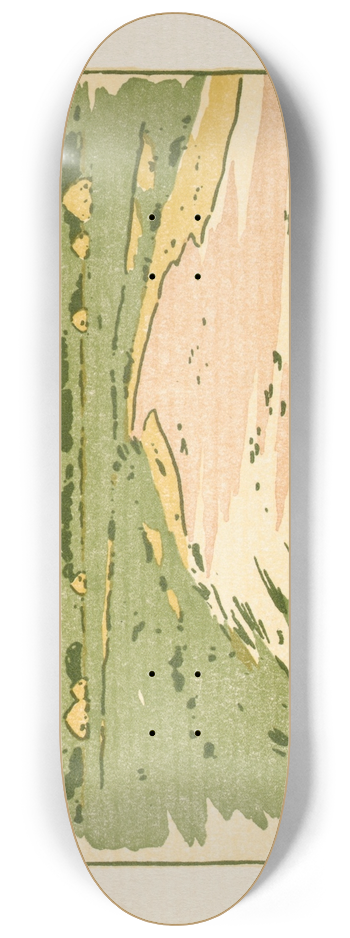 Arthur Wesley Dow - Ipswich Prints; Oldtown Hill 8.25 inch art skate deck