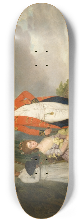 Arthur William Devis - The Hon. William Monson and His Wife, Ann Debonnaire 8.25 inch art skate deck