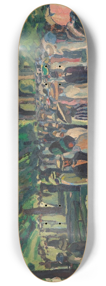 Albert Weisgerber - Im Mnchner Hofgarten 8.25 inch art skate deck