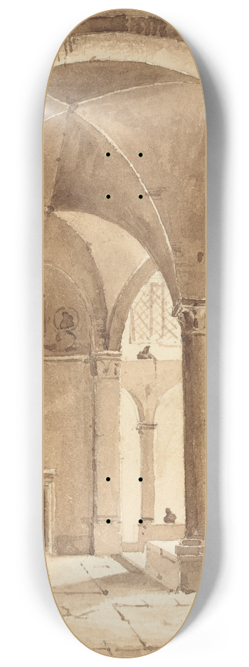 Franois-Marius Granet - A Cloister 8.25 inch art skate deck