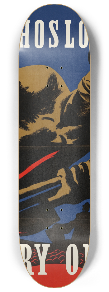 A. T. Peel - Czechoslovaks Carry On 8.25 inch art skate deck