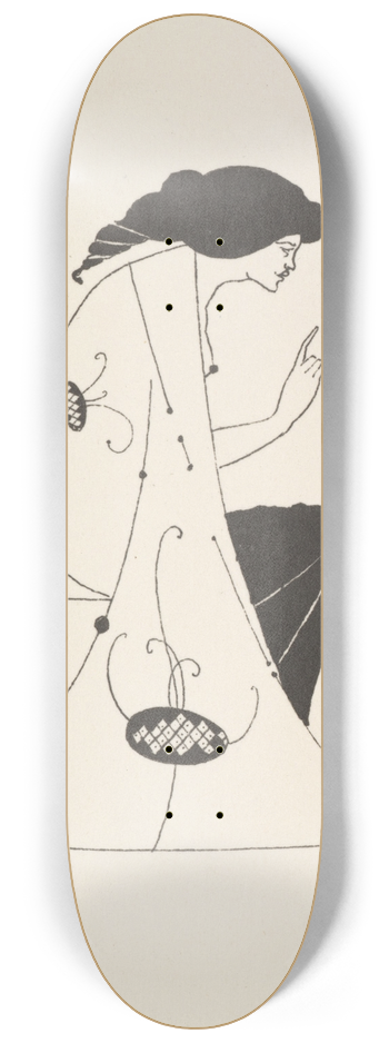 Aubrey Vincent Beardsley - Grotesques by Aubrey Beardsley 3 8.25 inch art skate deck