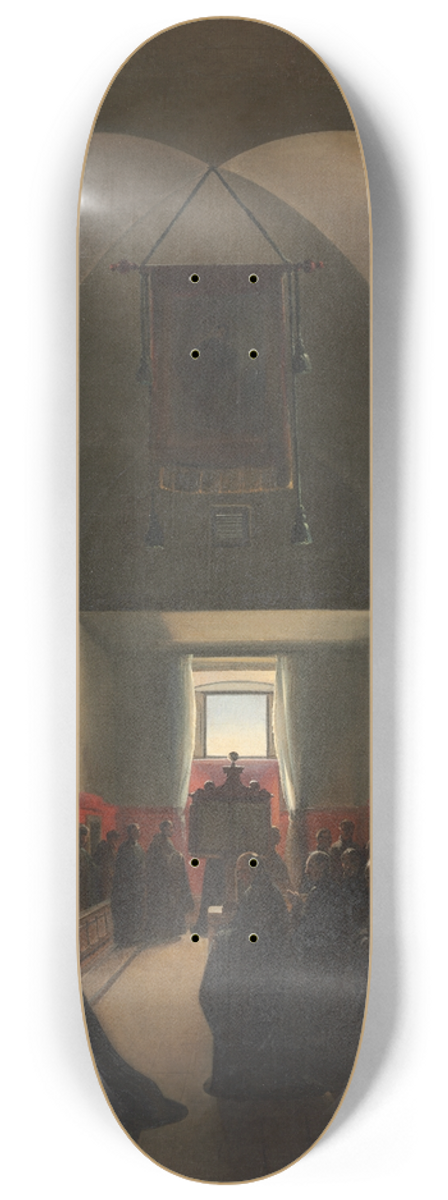 Franois-Marius Granet - Homage to a Bishop 8.25 inch art skate deck