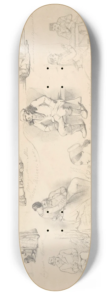 August Alleb - Schetsen van een reis 8.25 inch art skate deck