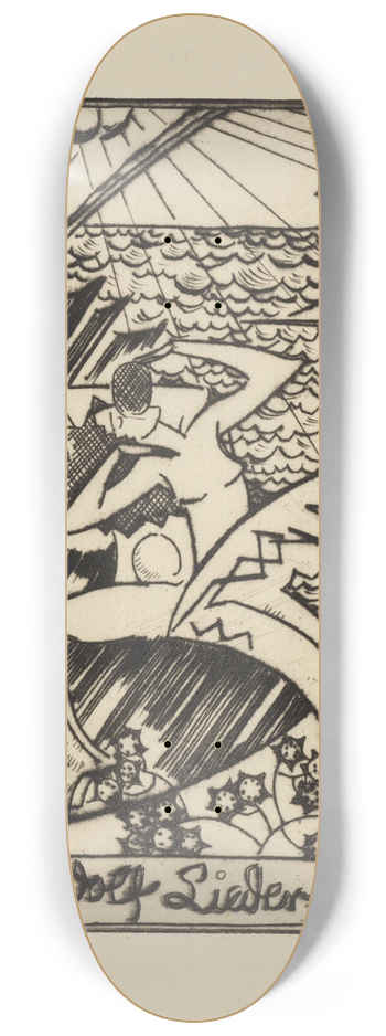 August Babberger - Hugo Wolf Lieder-Buch 8.25 inch art skate deck
