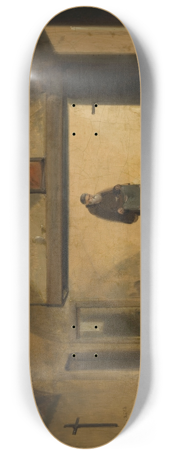 Franois-Marius Granet - Un moine dans une salle vote 8.25 inch art skate deck