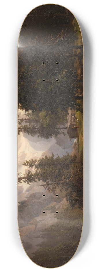 August Behrendsen - Dale in the High Alps at Gastein 8.25 inch art skate deck