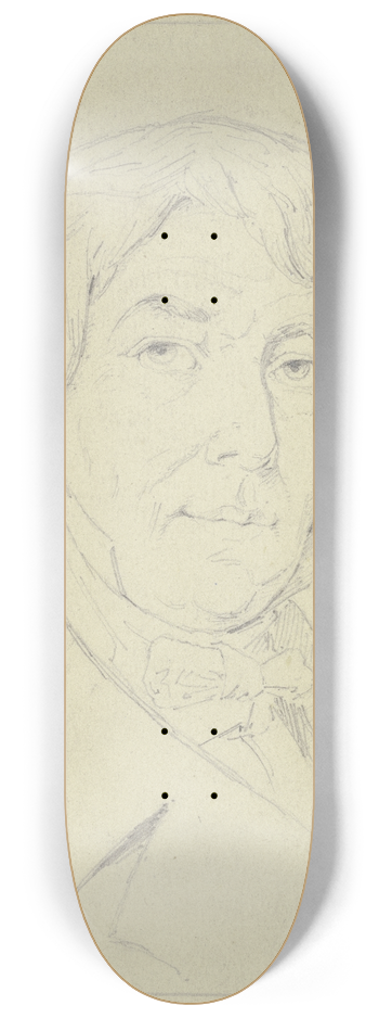 August Corrodi - Bildnis des Komponisten Schnyder von Wartensee 8.25 inch art skate deck